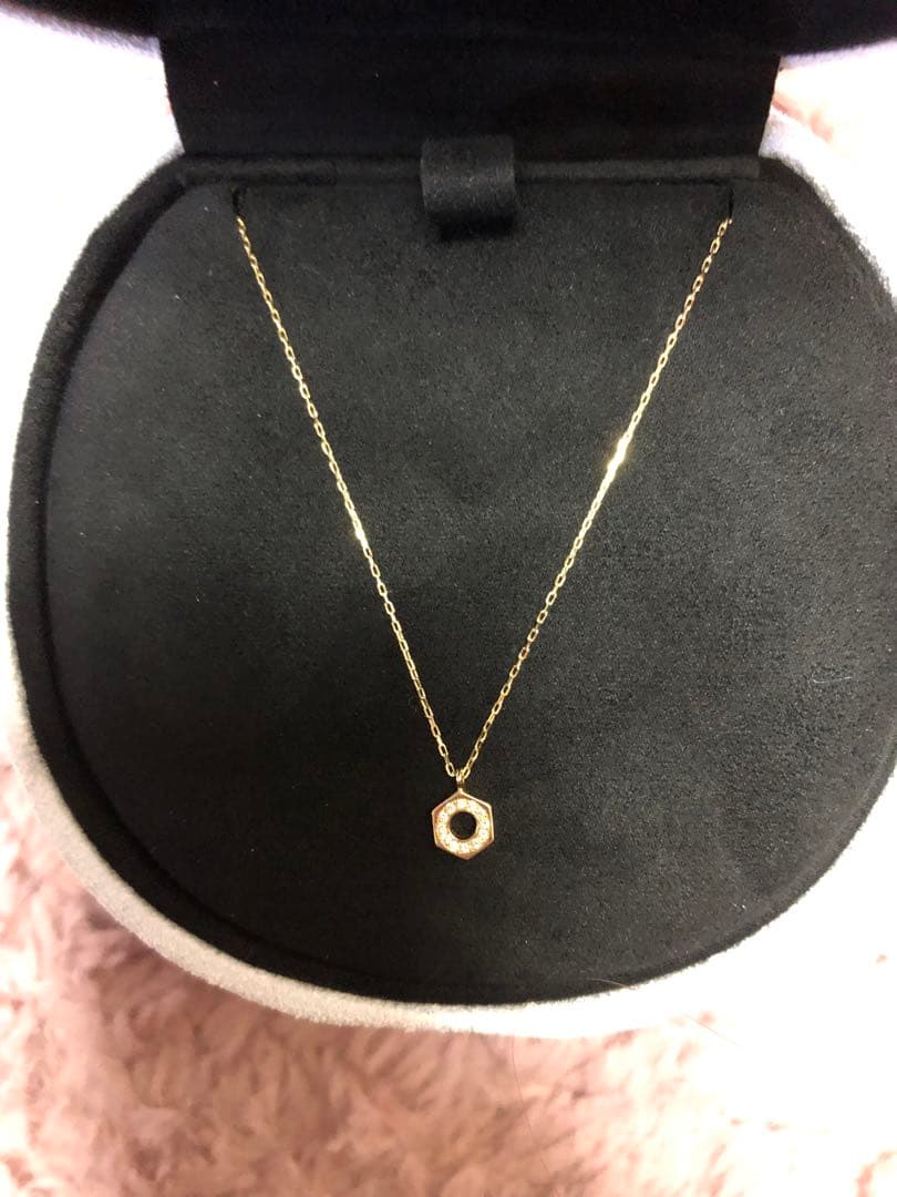 k*6様 アーカー AHKAH ルーシュ ネックレス YG K18 ダイヤモンド