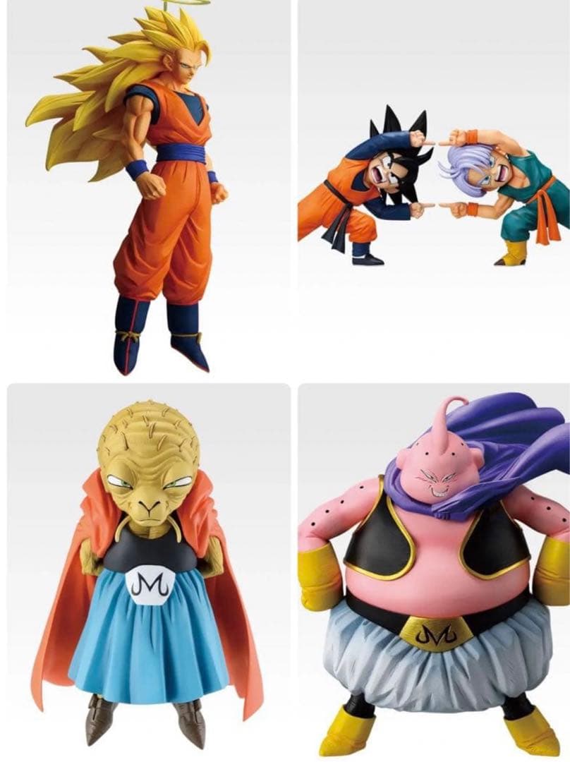 ドラゴンボール　一番くじ　バトルオブザスーパーサイヤン　魔人ブウ編　4体セット