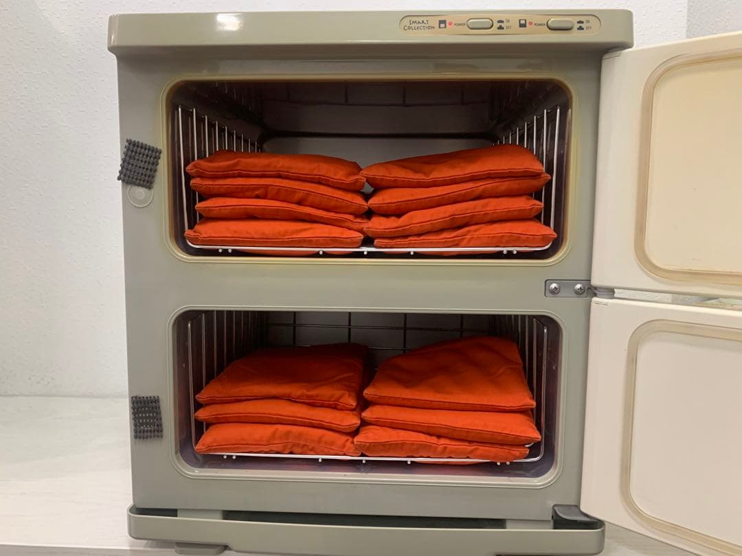 トルマリンホットパック（14個）・ホットキャビネット（2段式）・デジタルタイマー