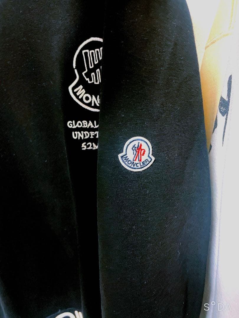ロゴ入り 黒 スウェット LL モンクレ好きな方へ