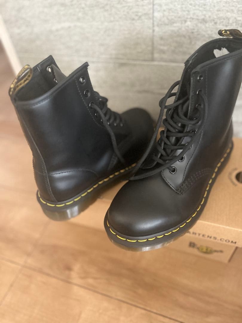 Dr. Martens ブラック レースアップ　ハイカットブーツ