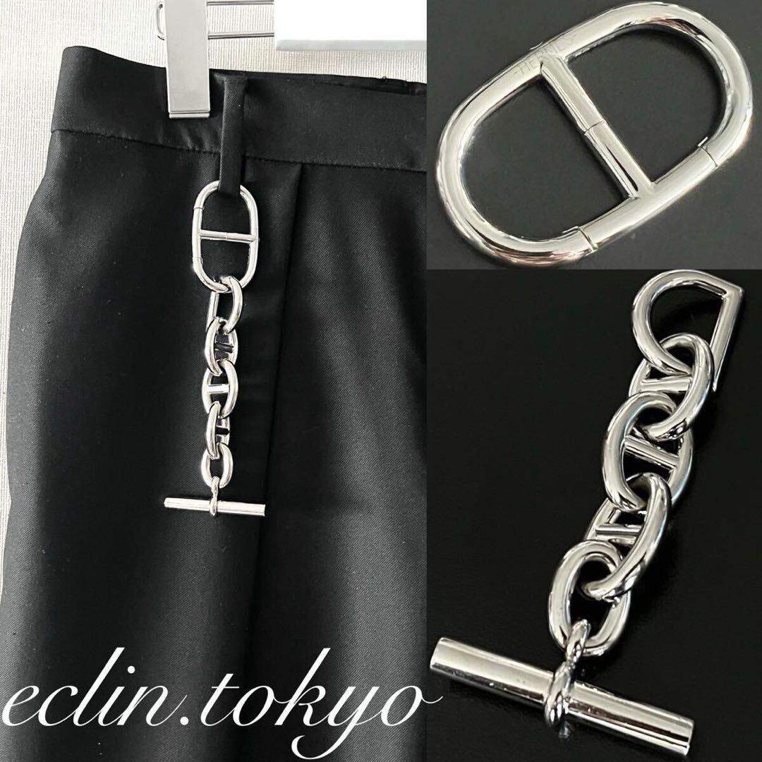 s*t様 エルメス 《特大！シェーヌダンクル》シルバー キーチェーン カラビナ
