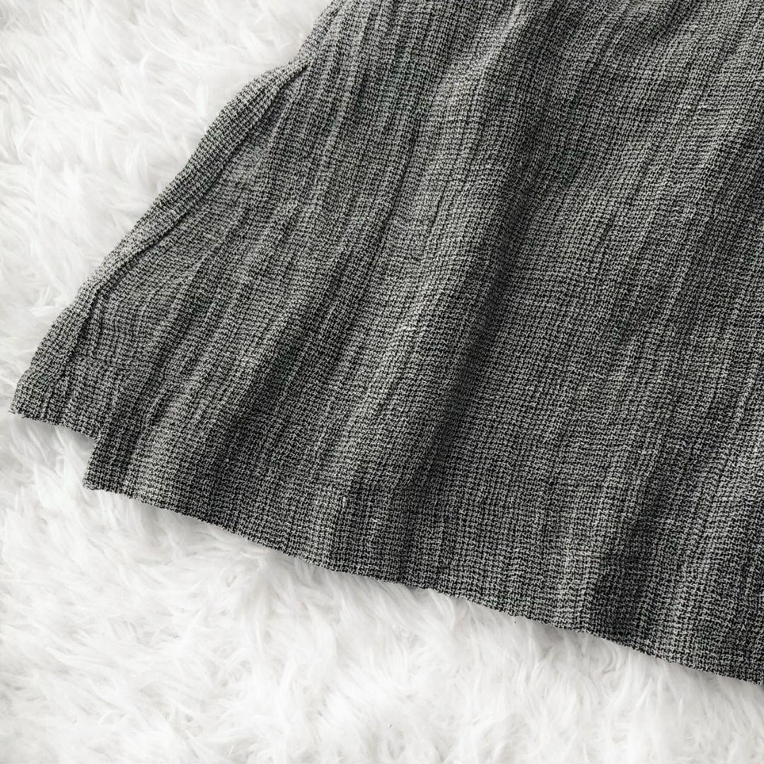 ヨーガンレール チュニック リネン100 スリット 長袖 チャコールグレー 3L