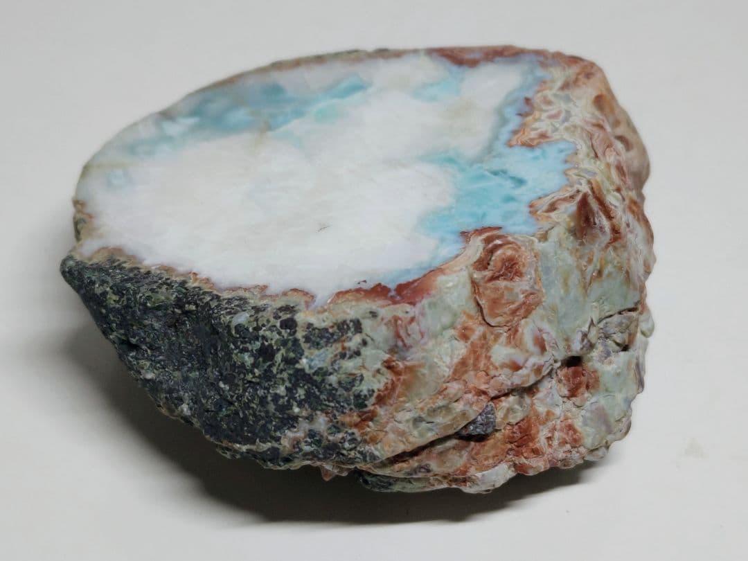 ラリマー 396g 原石 鑑賞石 自然石 誕生石 鉱物 鉱石 水石 インテリア