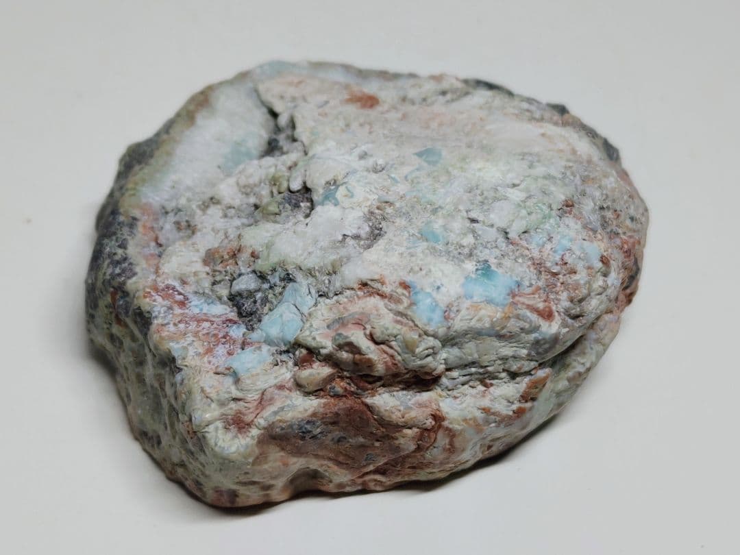 ラリマー 396g 原石 鑑賞石 自然石 誕生石 鉱物 鉱石 水石 インテリア