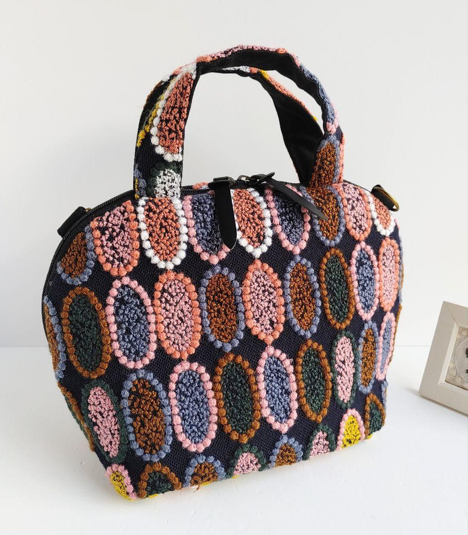 ミナペルホネン 超レア ピンクミッスク ミニサイズファスナーバッグ②