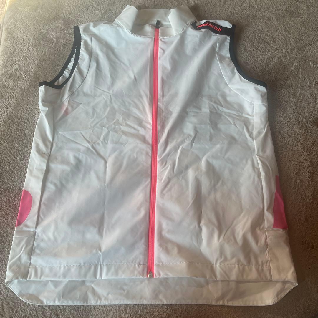 Russeluno ノースリーブベスト ホワイト/ピンク