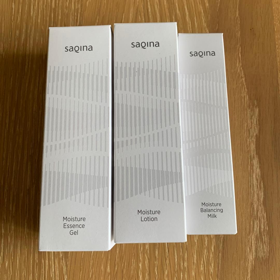 新品未使用サキナジェル、モイスチャーローション、モイスチャーミルク