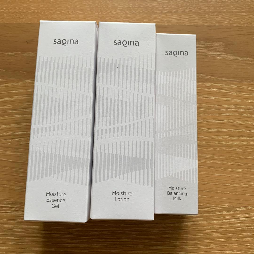 新品未使用サキナジェル、モイスチャーローション、モイスチャーミルク