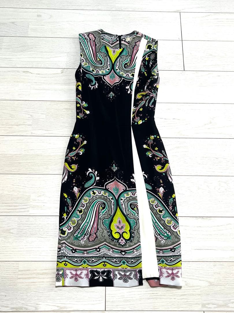 ETRO ペイズリー柄 ノースリーブワンピース 40