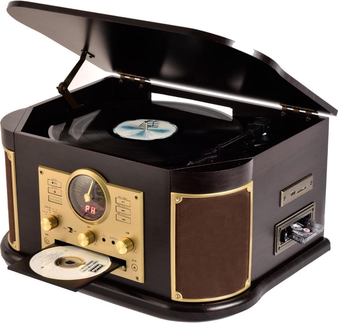 【M3162-195-152】キュリオム マルチレコードプレーヤー リモコン付き