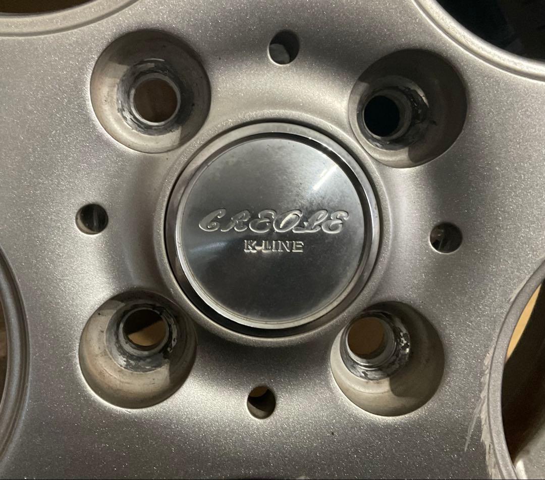 ブリヂストンK305 145 R12 LT タイヤホイール(KーLine)4個組