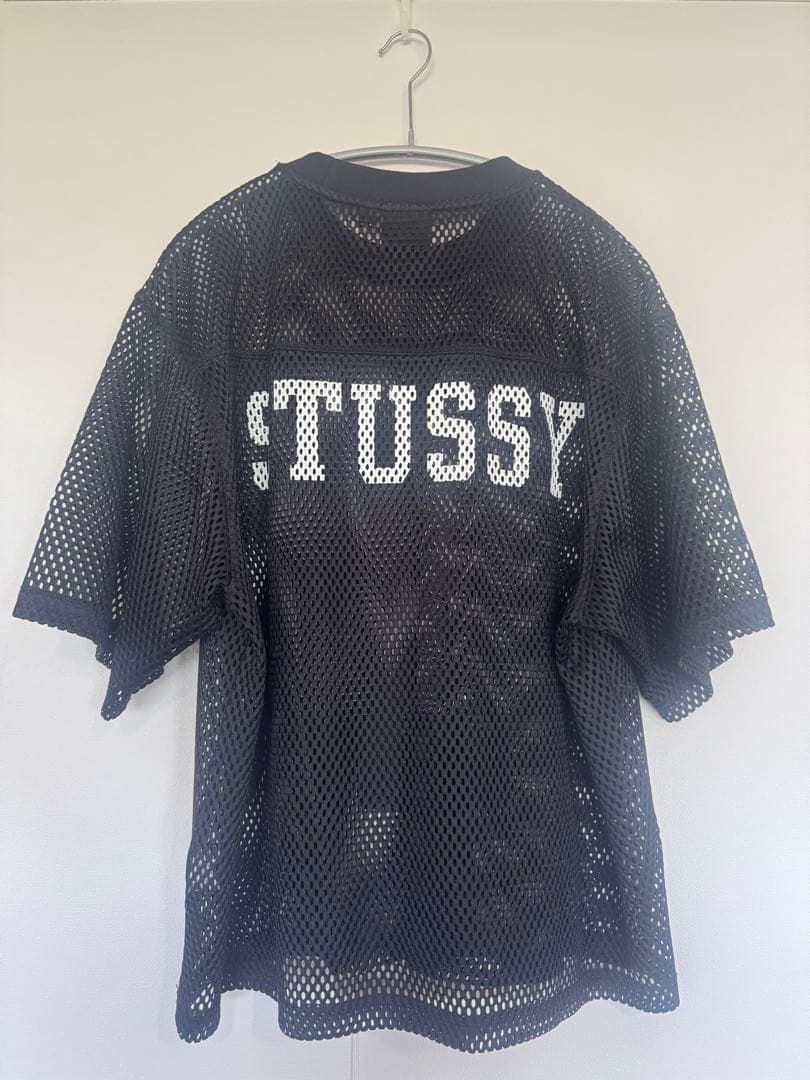 STUSSY TEAM JERSEY 80 ステューシー　ブラック　メッシュ