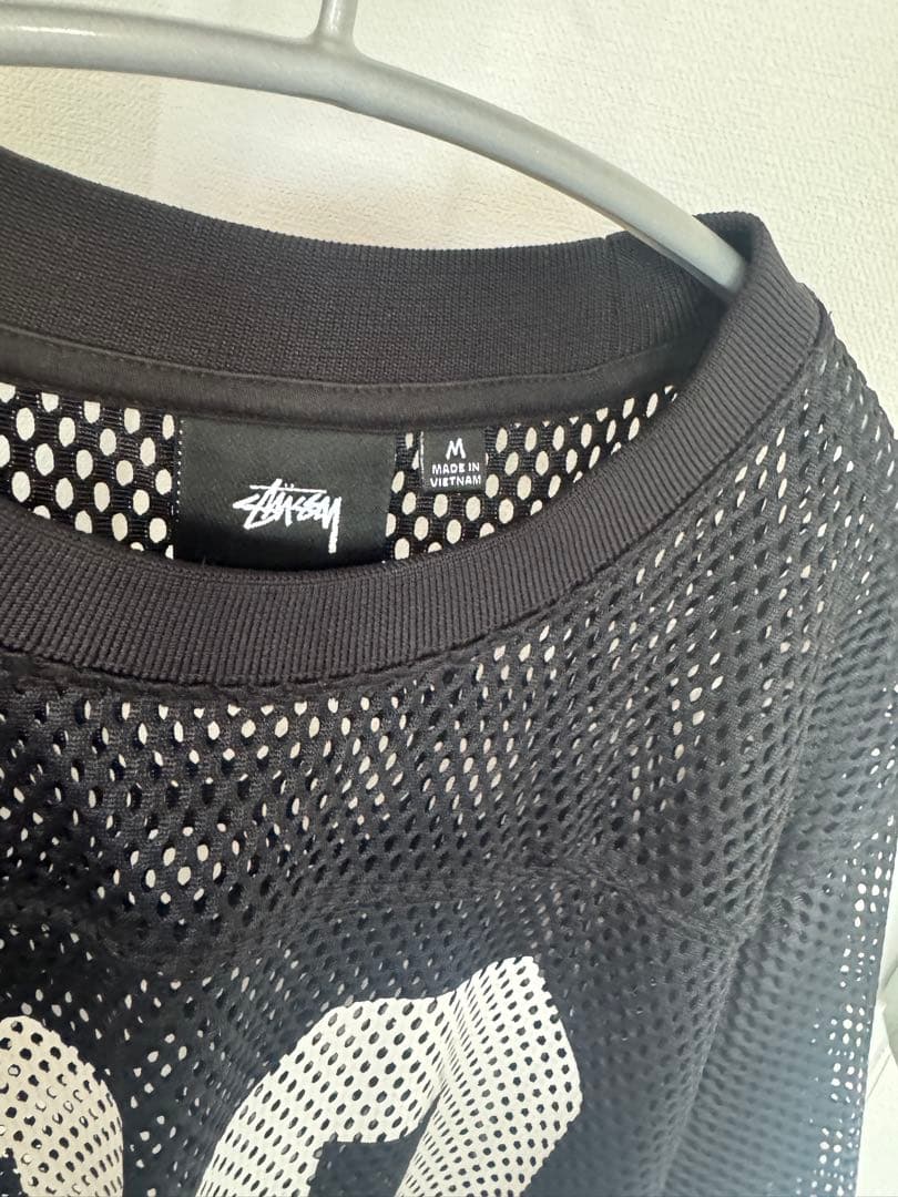STUSSY TEAM JERSEY 80 ステューシー　ブラック　メッシュ