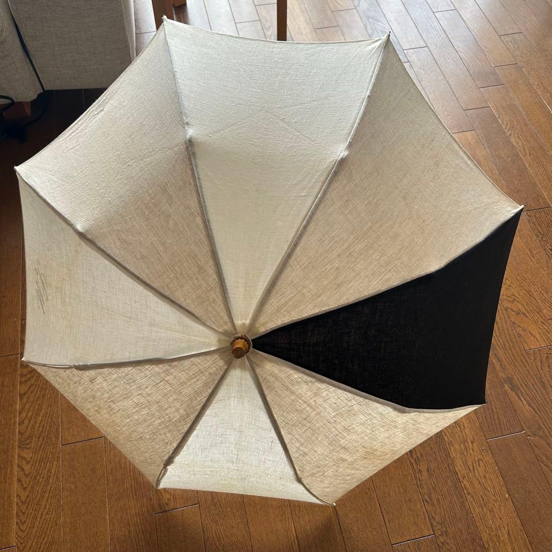 シュールメール　リネン　折りたたみ日傘