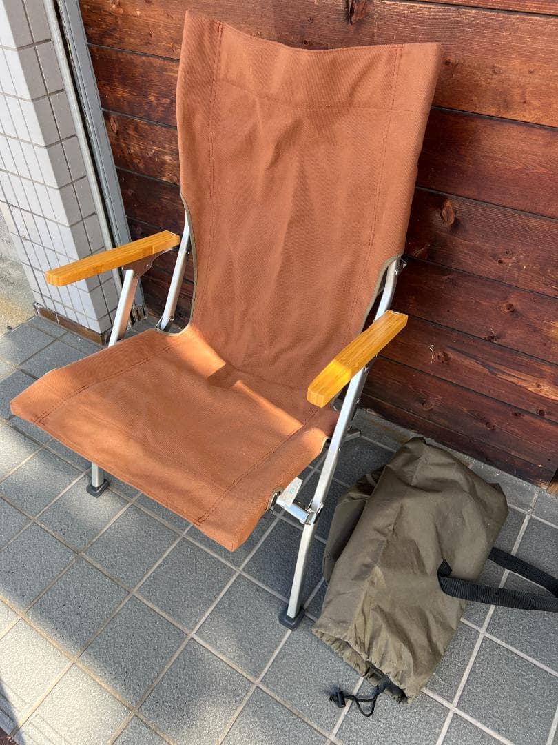 ユーキ　美品）ローチェア30 ブラウン LV-091BR（A)