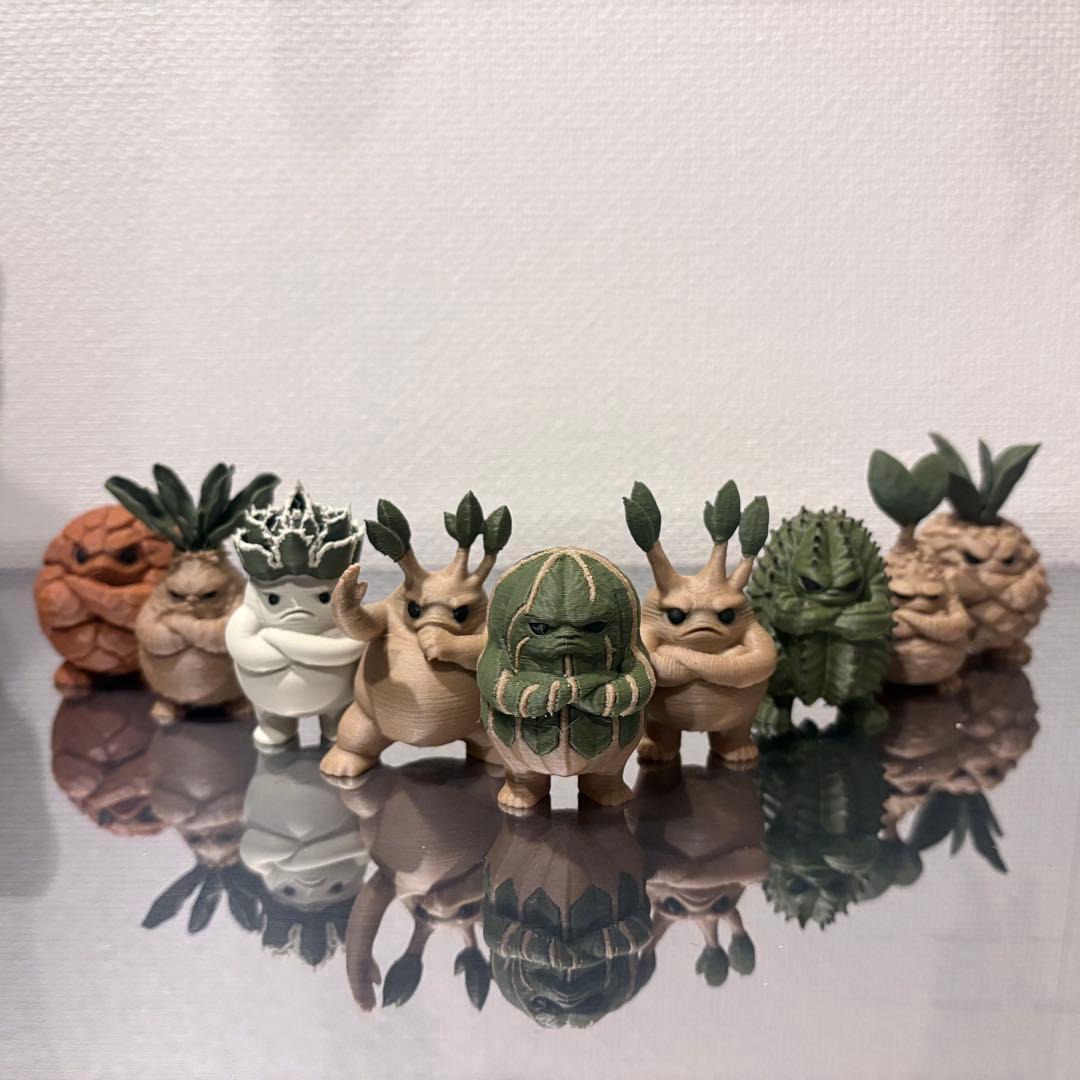 多肉植物・塊根植物フィギュア XS サイズ 9体セット