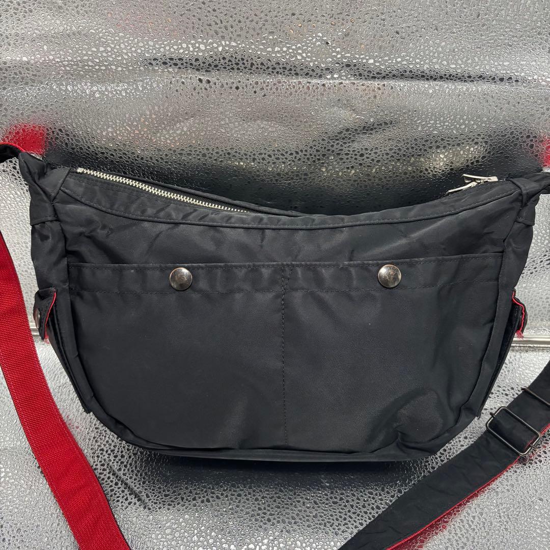 【希少】PORTER L-FINE ショルダーバッグ ハーフムーン　ブラック