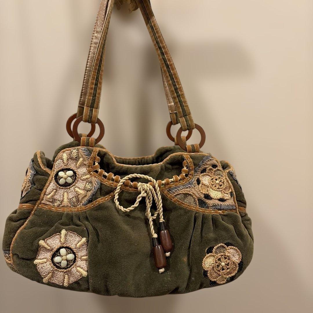 JAMIN PUECH 刺繍ハンドバッグ