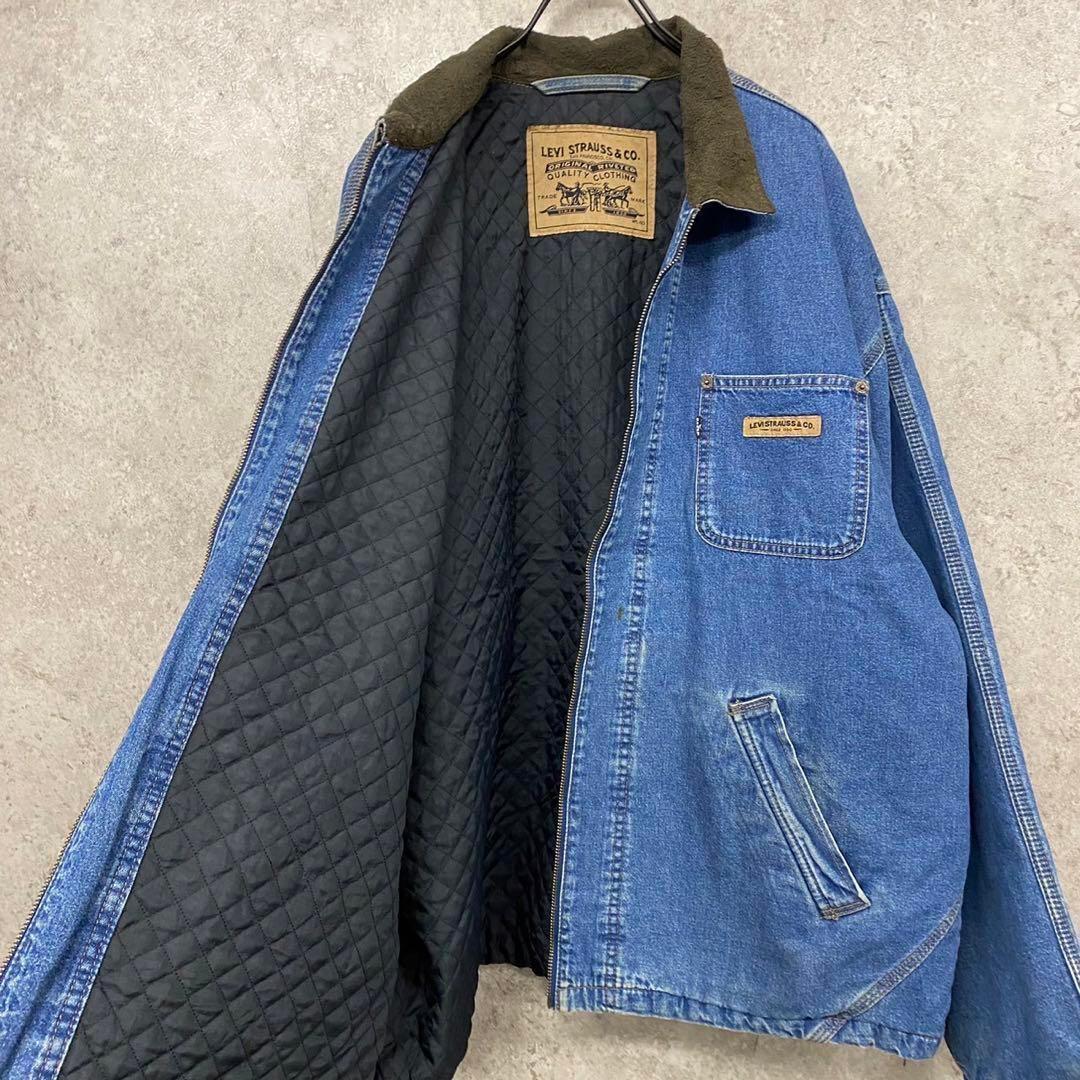 US古着◆リーバイス カバーオール デニムジャケット メンズ2XL