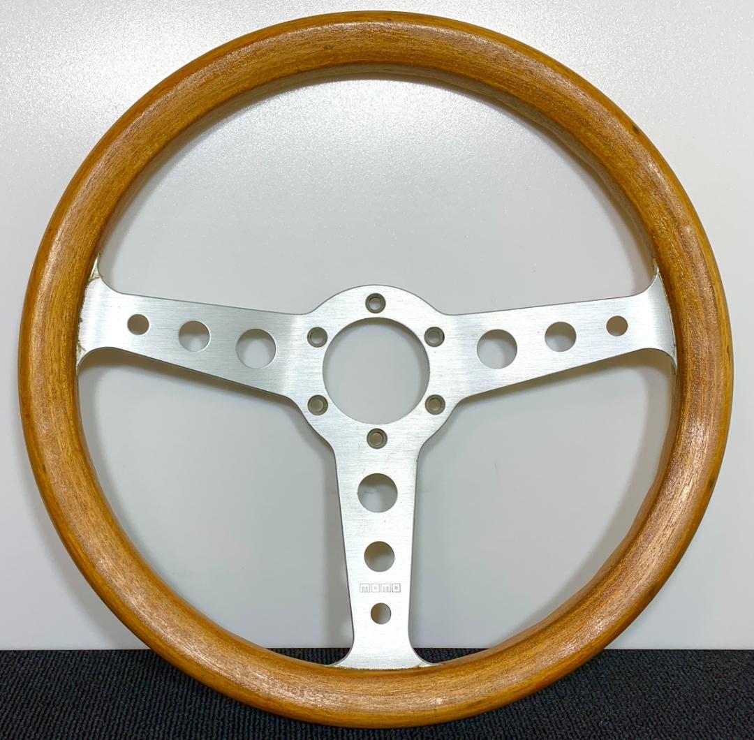 モモ INDI インディ ウッドステアリング 34.5パイ レストア品