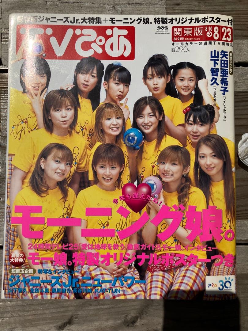 モーニング娘。特集号 オリジナルポスター付き　テレビぴあ　限定デザイン