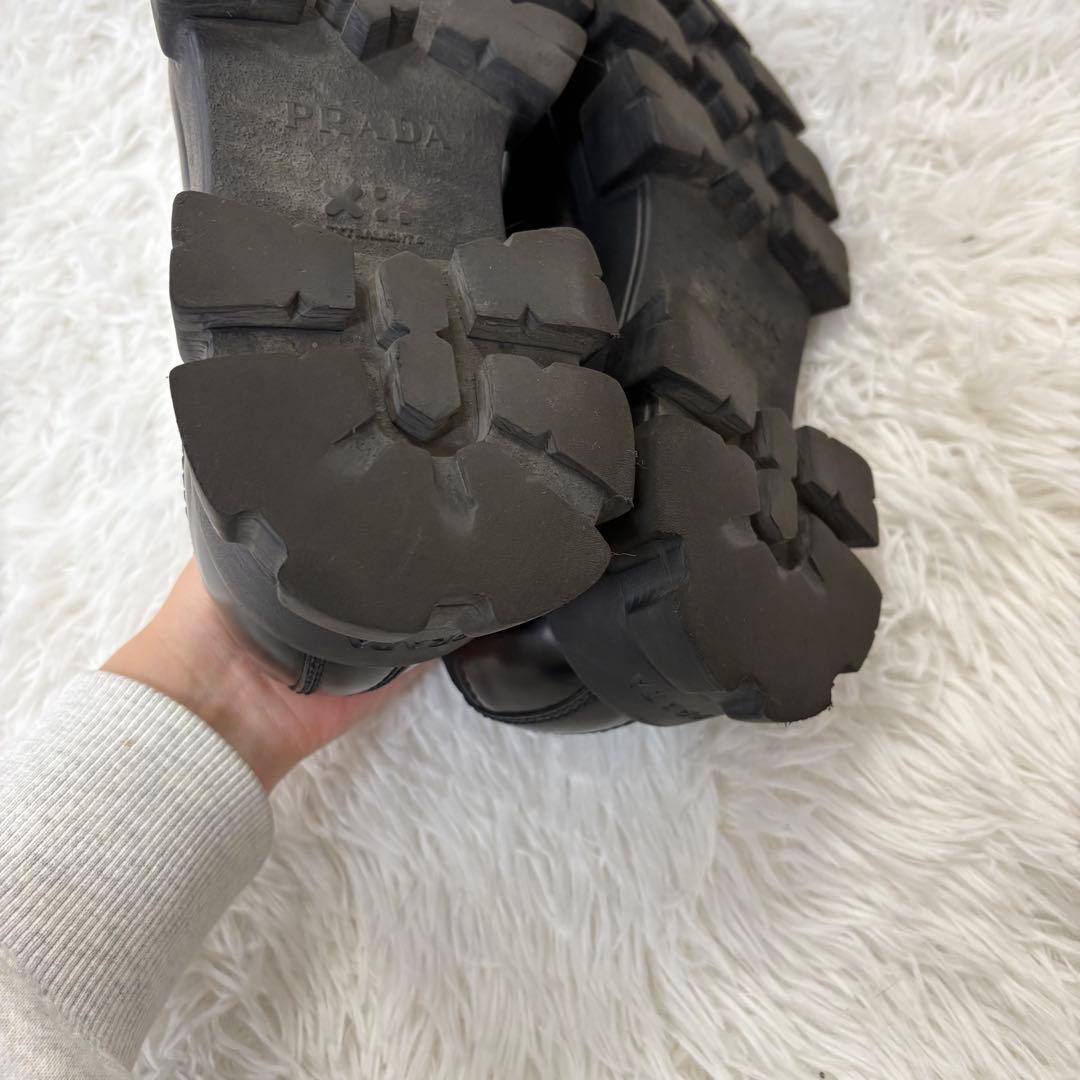 PRADA レザーシューズ ブラック UK7 メンズ