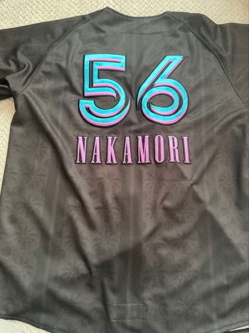 千葉ロッテマリーンズ 中森俊介 ブラサマ BSW 2025 ユニフォーム M