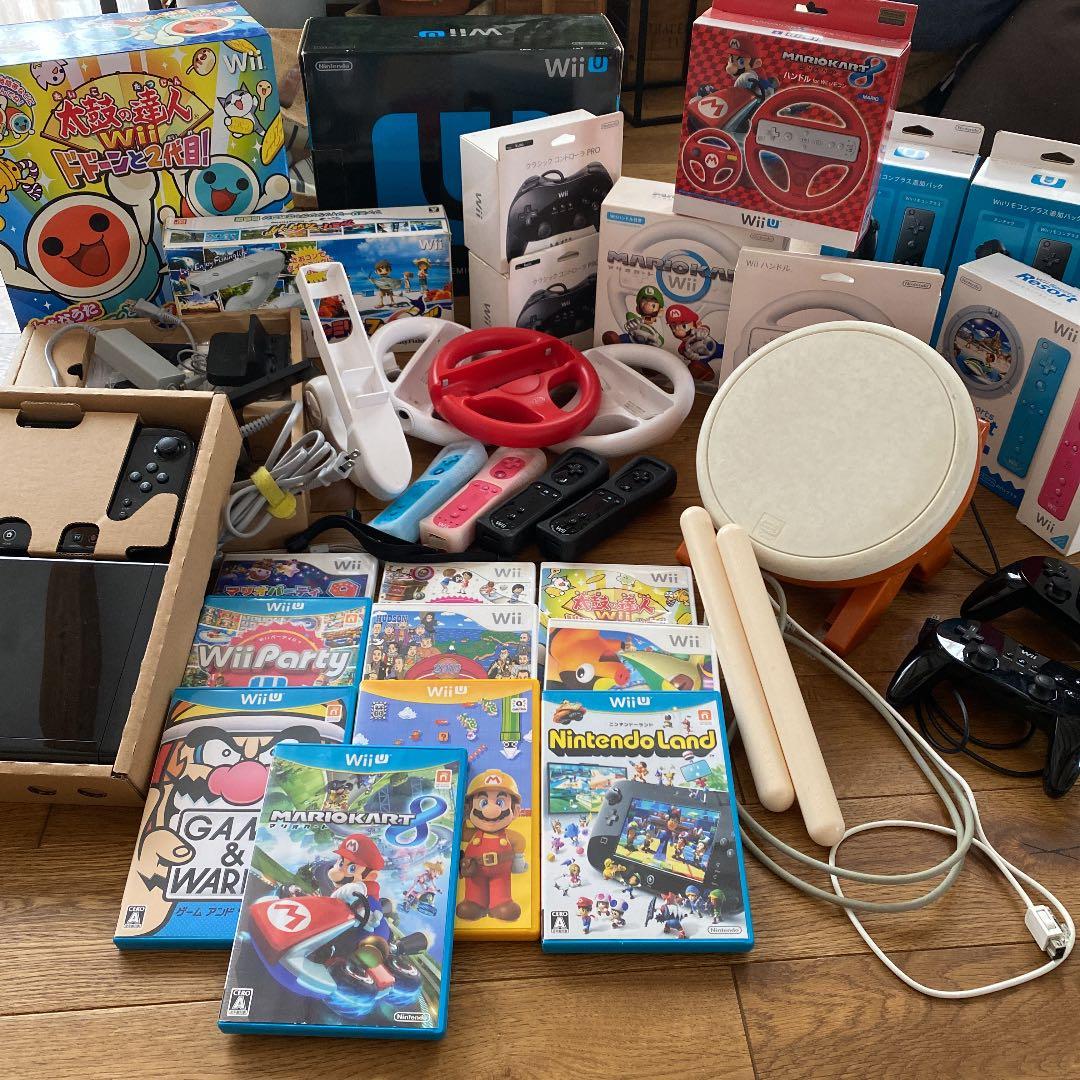 Nintendo WiiU本体　太鼓の達人　マリオカート　セット