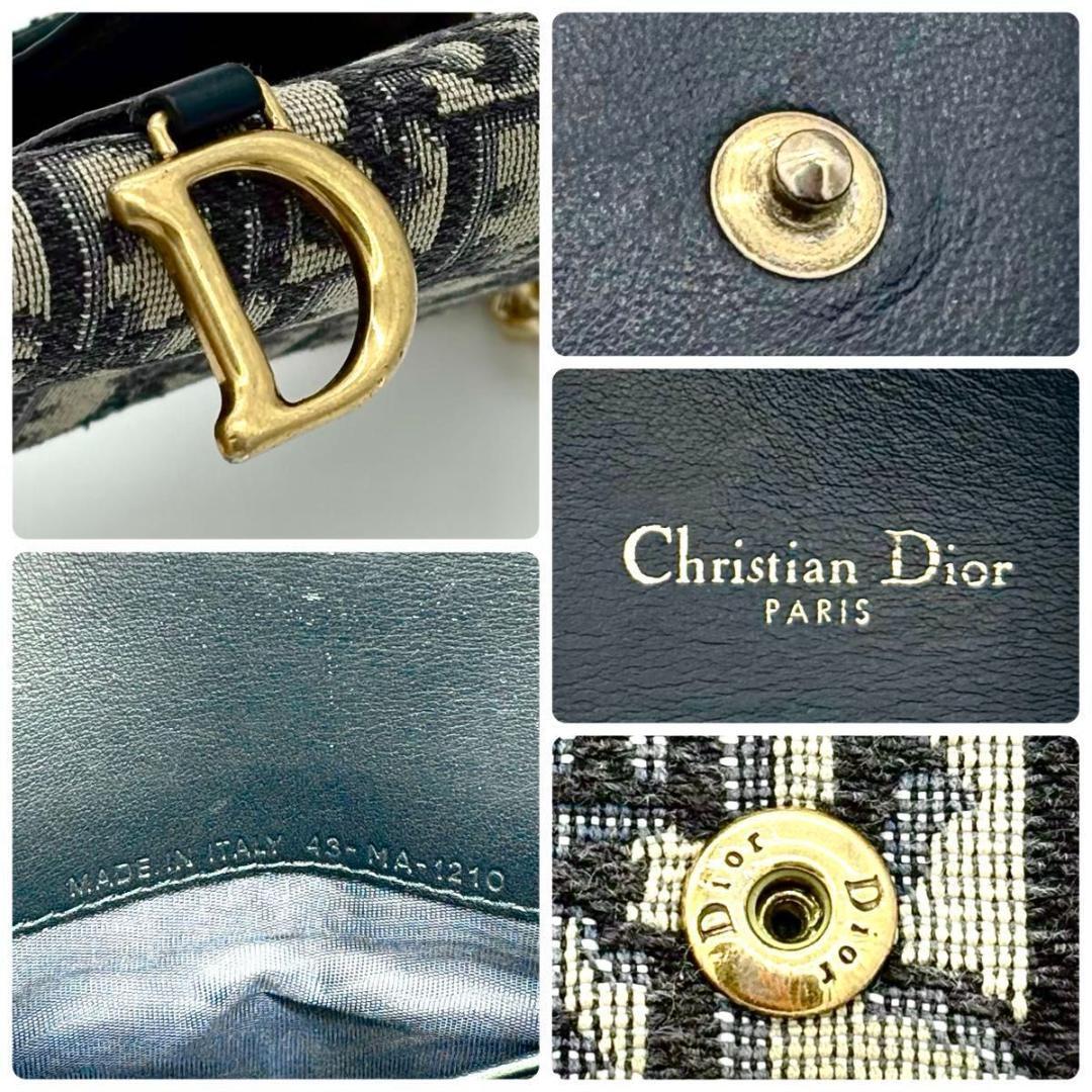 ディオール オブリーク ジャカード サドル チェーンウォレット 1435