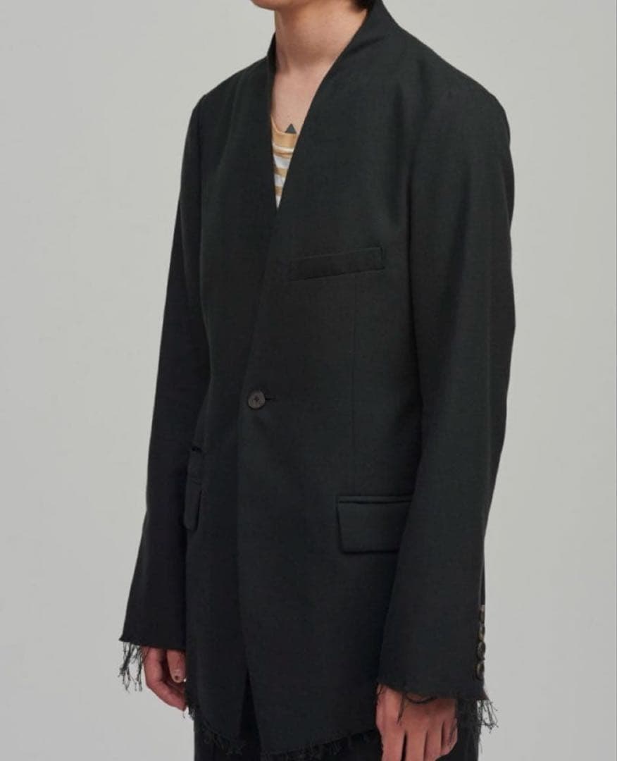 Bed j.w. Ford ベッドフォード　カシミヤ混ノーカラージャケット