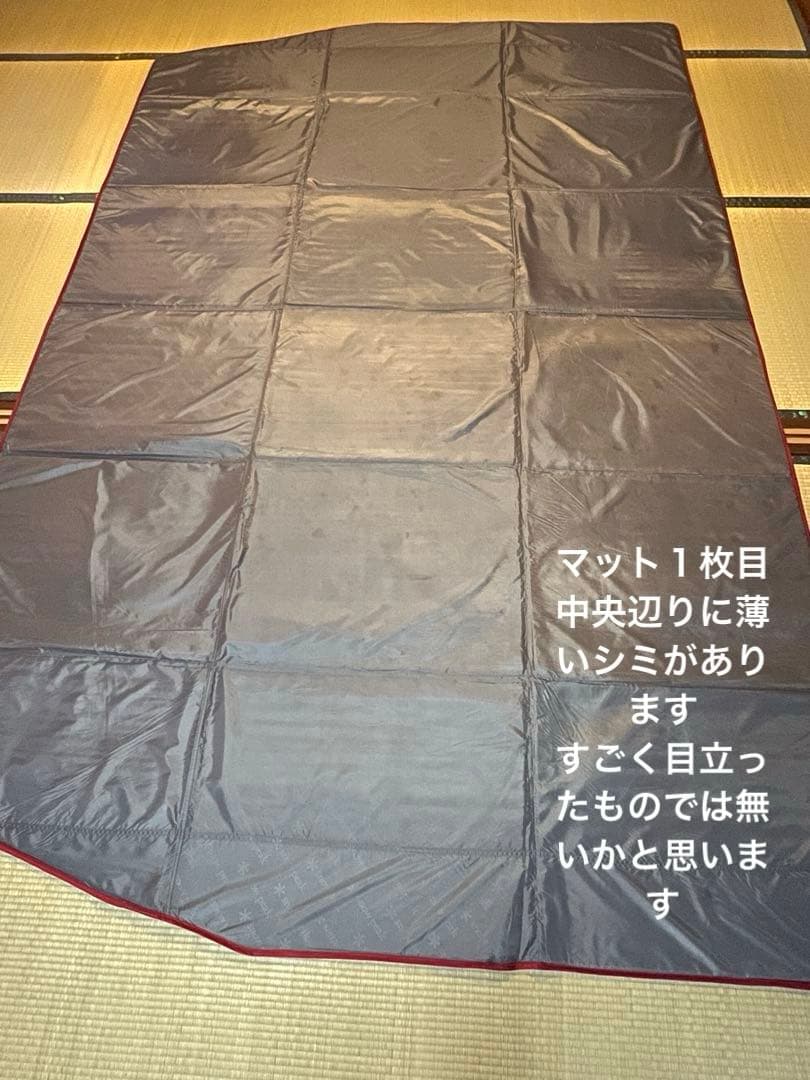 スノーピークTM-125リビングシート１枚TM-130フロアマットハーフ２枚です