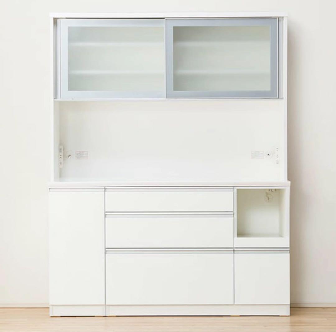 ★ニトリ　カップボード　食器棚　幅150 白