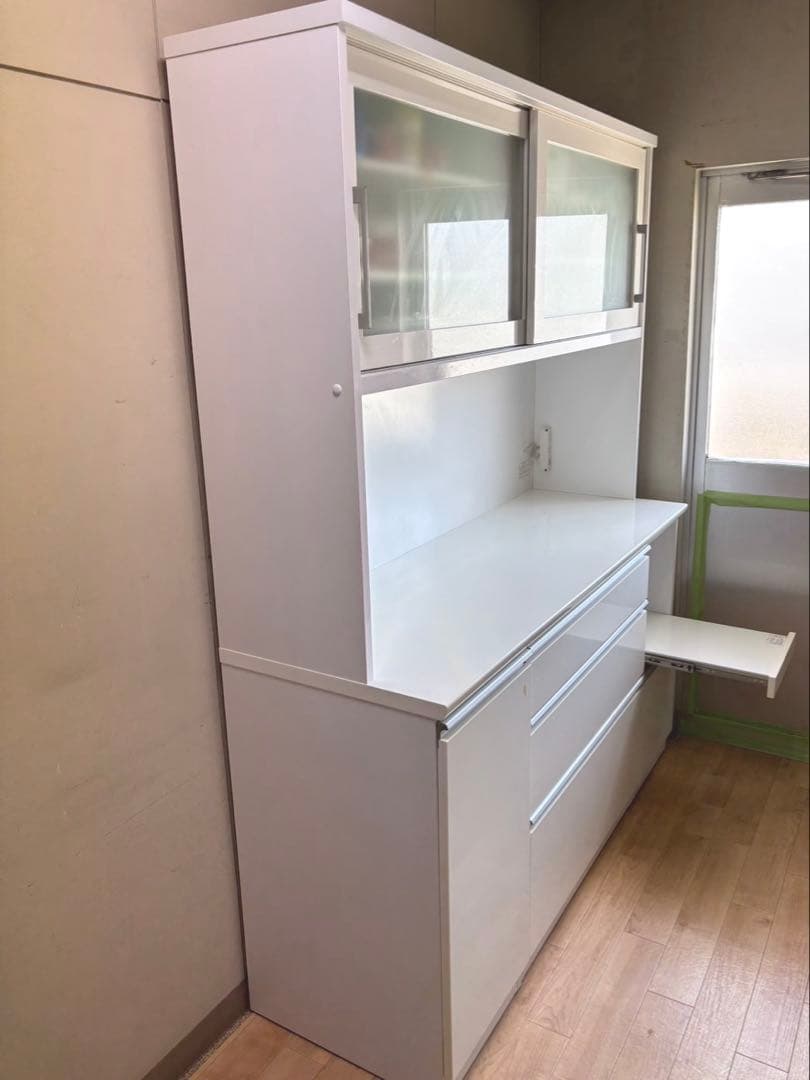 ★ニトリ　カップボード　食器棚　幅150 白