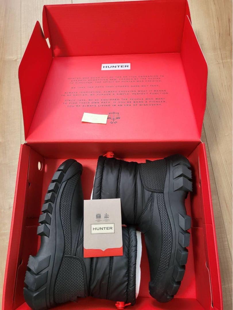 HUNTER 防水防寒ブーツ ブラック サイズEU39 箱あり