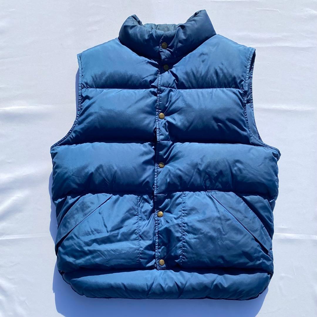 l.l.bean 80's ネイビー ダウンベスト スタンドカラー