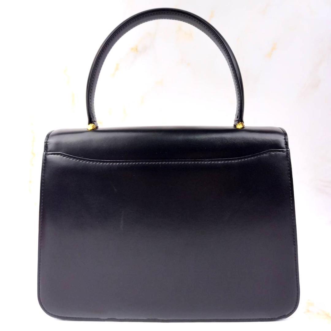 ✨良品✨ WAKO 銀座和光 フォーマルバッグ カーフレザー 黒 ゴールド金具