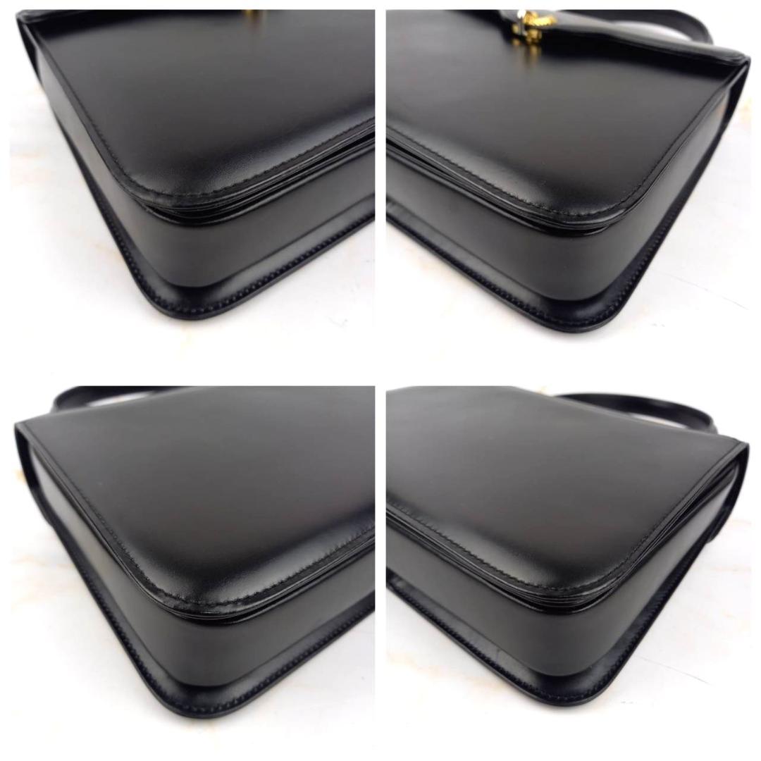 ✨良品✨ WAKO 銀座和光 フォーマルバッグ カーフレザー 黒 ゴールド金具