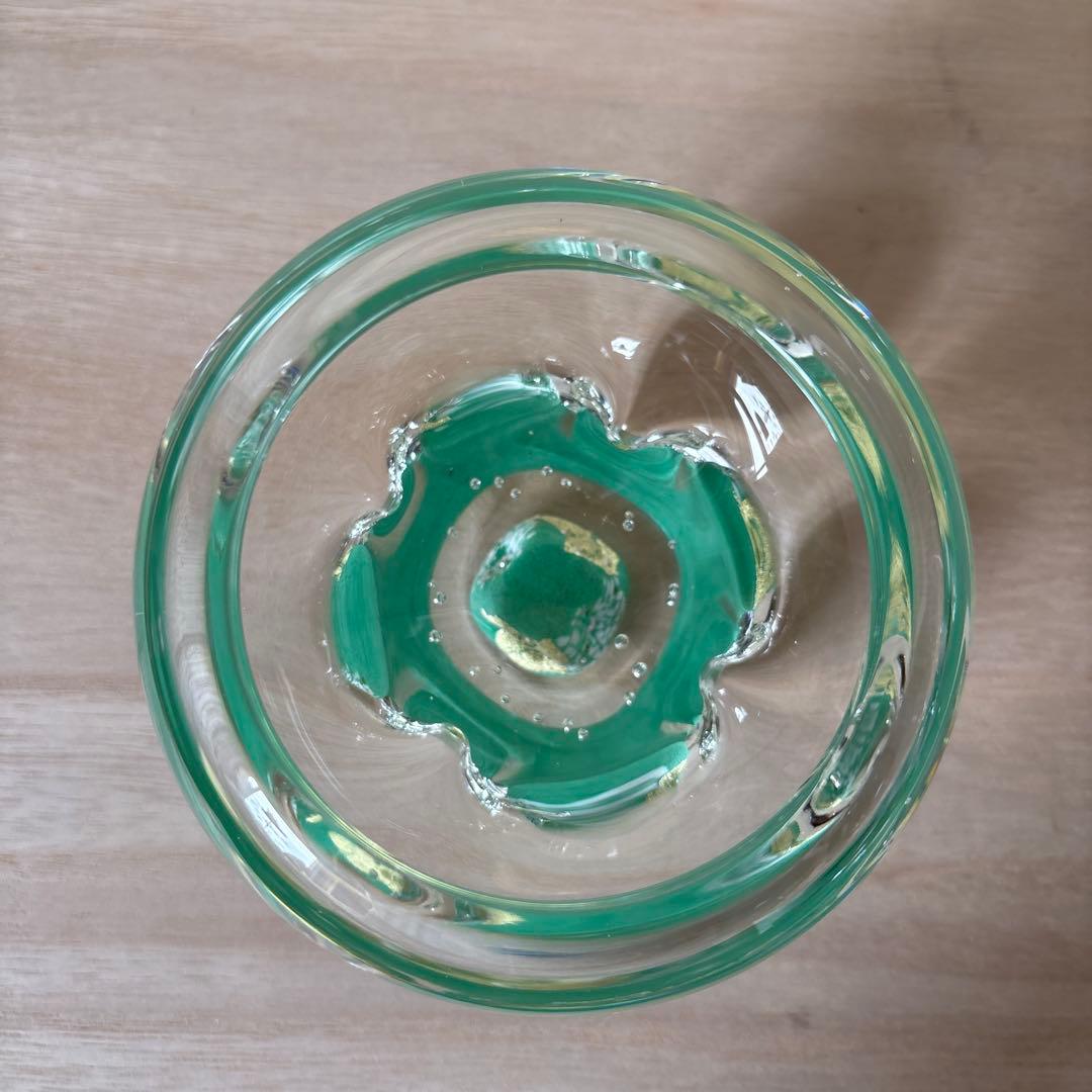 ガラス　黒木国昭　小鉢　ペーパーウェイト　花器