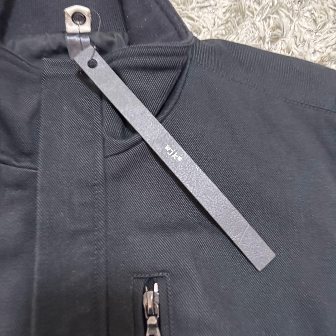 ダブジェイケイ　wjk ジップアップジャケット　ブラック　日本製　S
