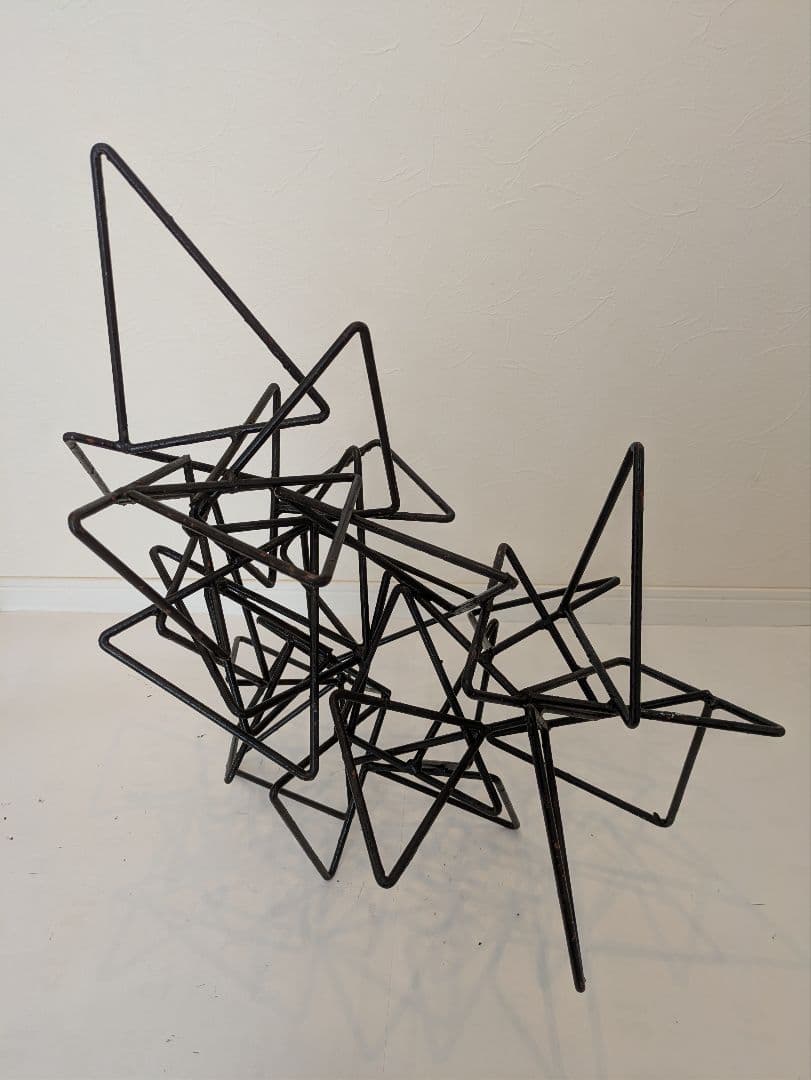 鉄花器オブジェ　3個