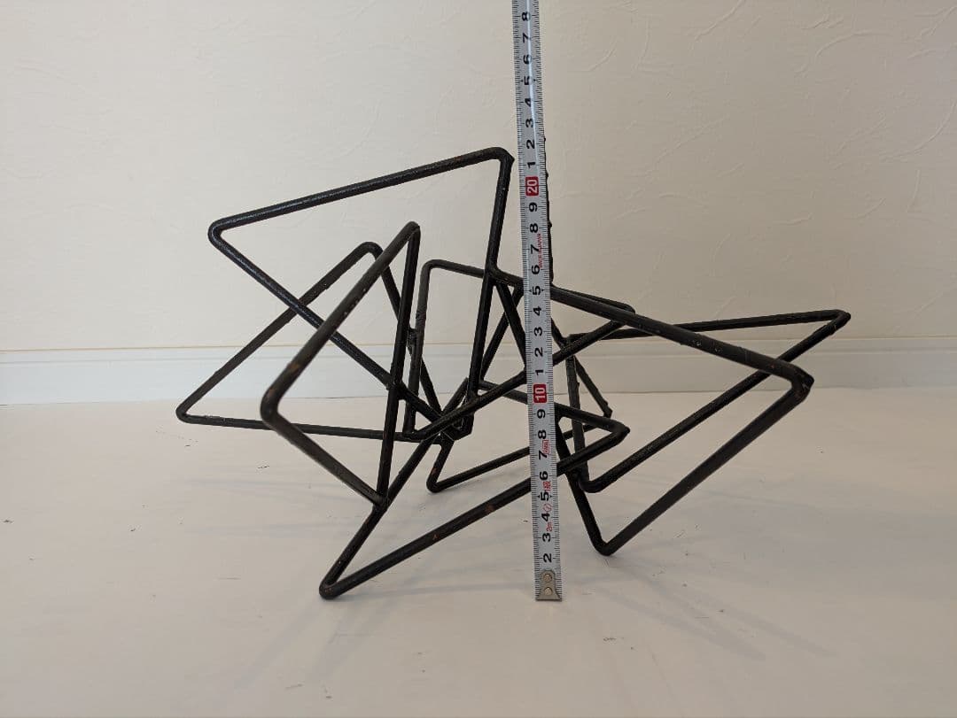 鉄花器オブジェ　3個