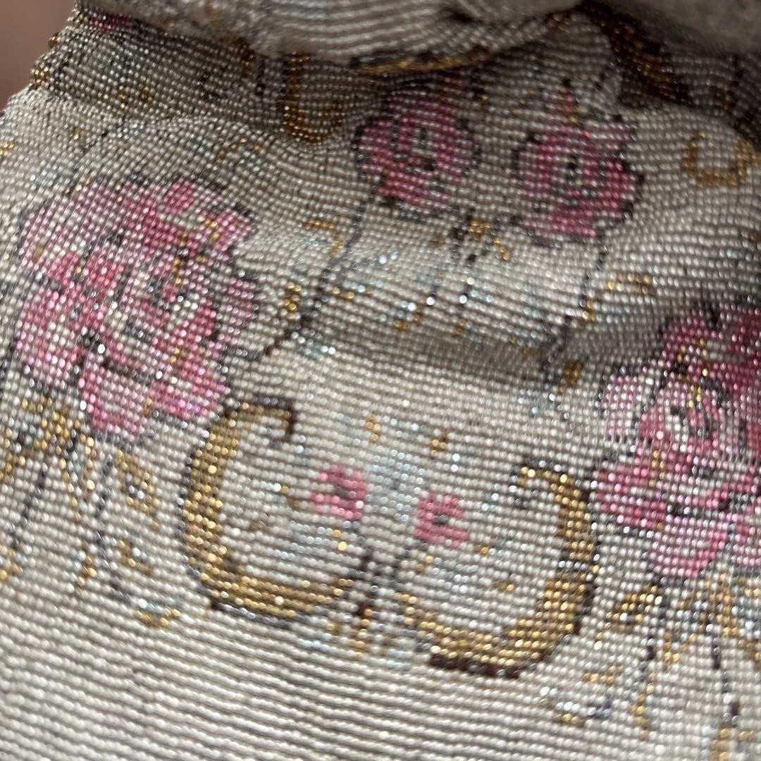 l*a様 RENE LEFREREビーズ刺繍クラッチバッグ