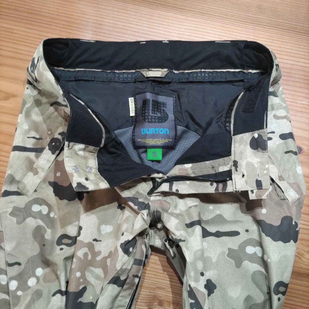 バートン BURTON　スノーボード　パンツ　カモフラ　メンズS　匿名