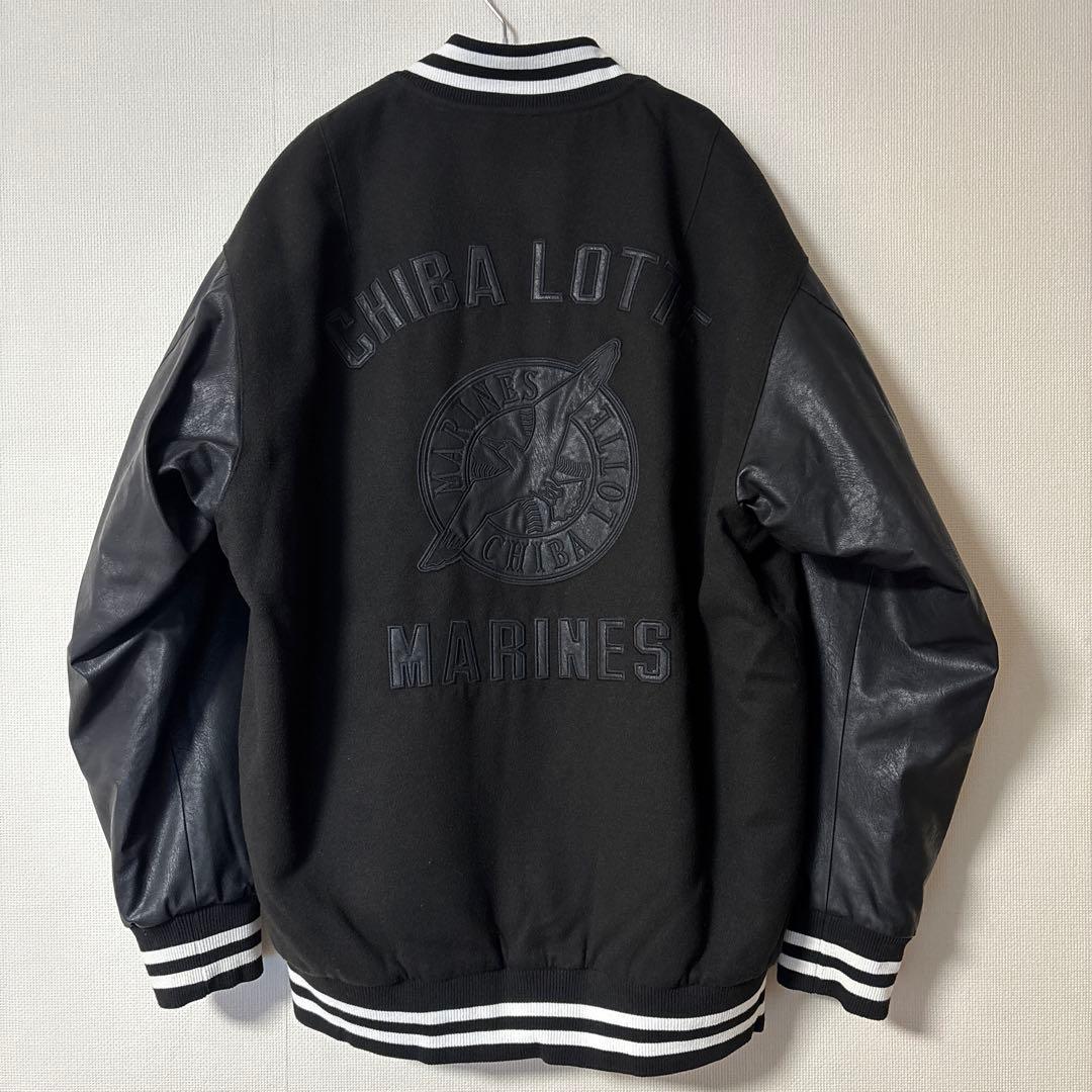 千葉ロッテマリーンズ スタジャン ブラック XLサイズ　上着