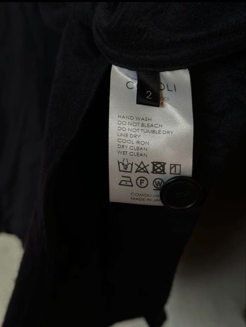 COMOLI コモリ 21AW ウールシルク セットアップ デニムレザー