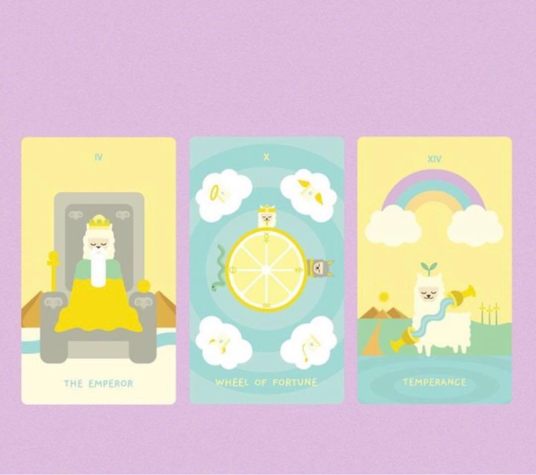 ✨新品未開封✨　ポップでキュートなアルパカタロットカード　オラクルカード