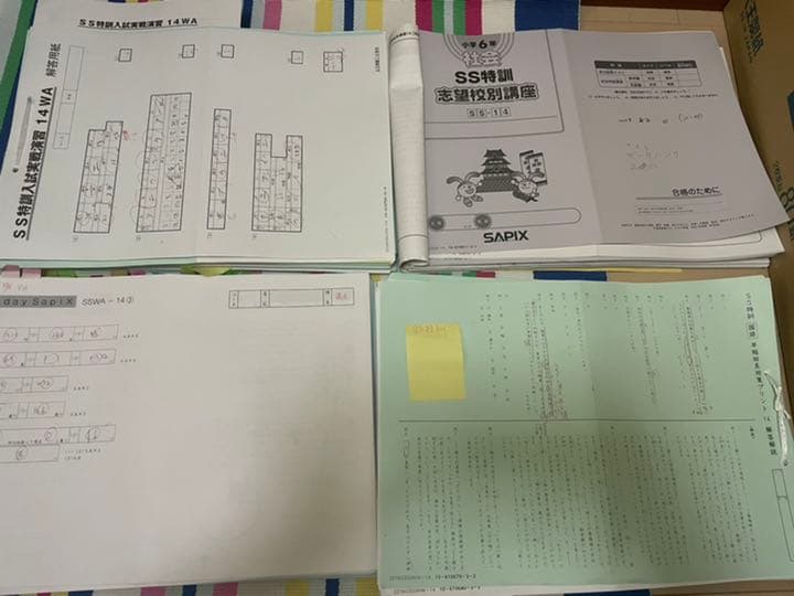 2022受験組サピックス 6年生SS特訓4科目1年分セット