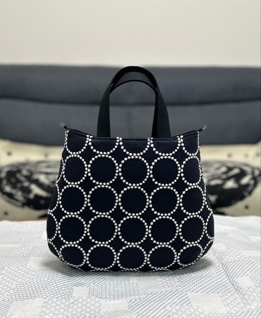 ハンドメイド ミナペルホネン run run run コロりんトート