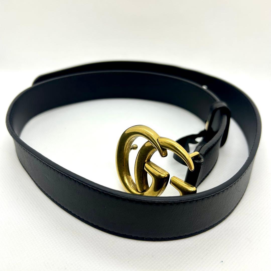 極美品⭐️大人気 Gucci グッチ マーモント ベルト レザー バックルゴールド